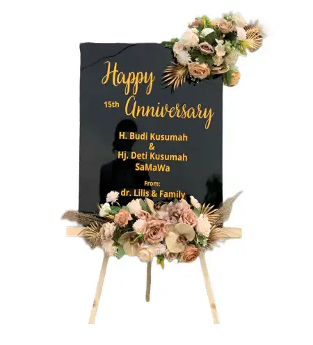 Papan Bunga Akrilik Ketawang